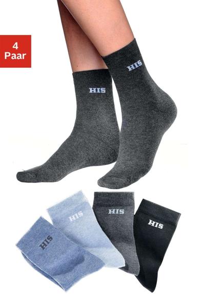 Базовые носки (комплект, 4 пары) с вязаным логотипом бренда.