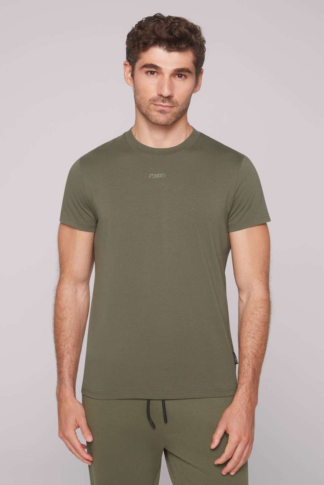 Рубашка с круглым вырезом из хлопка