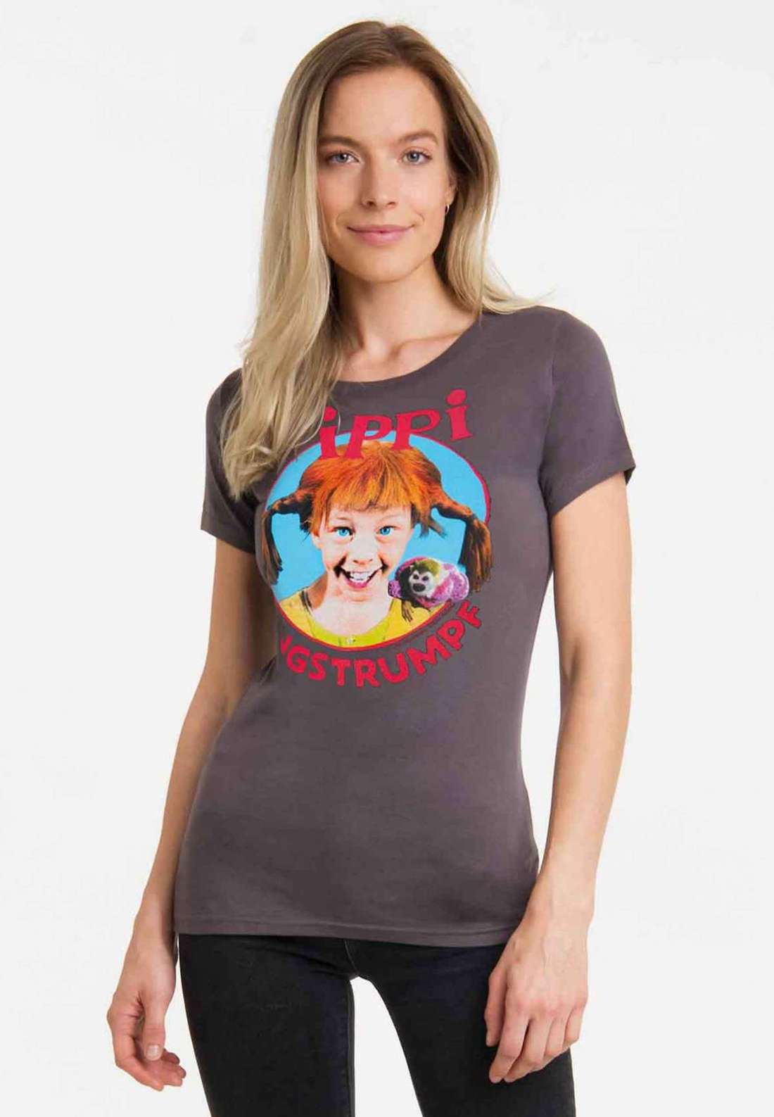 Футболка с лицензионным оригинальным дизайном Pippi Langstrumpf