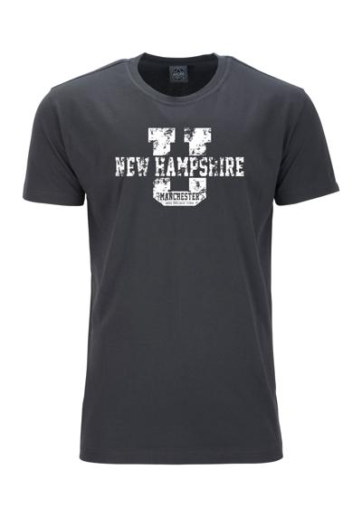 Футболка с крутым принтом спереди NEW HAMPSHIRE