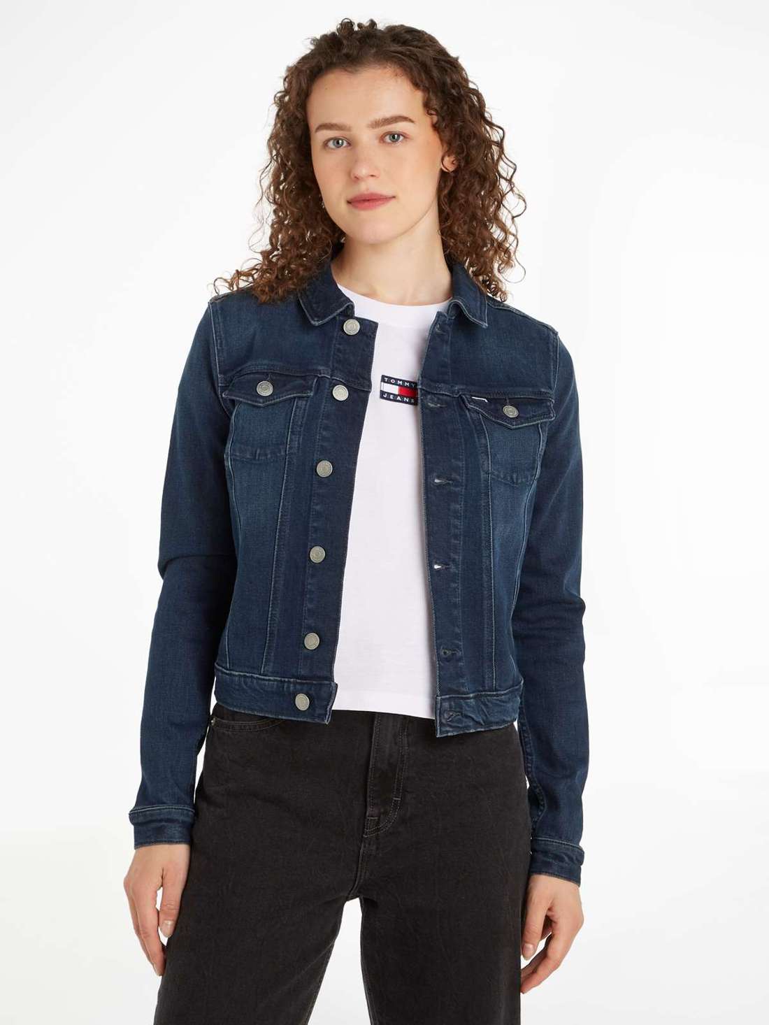 Джинсовая куртка с флагом Tommy Jeans VIVIANNE SKN JACKET CH8168