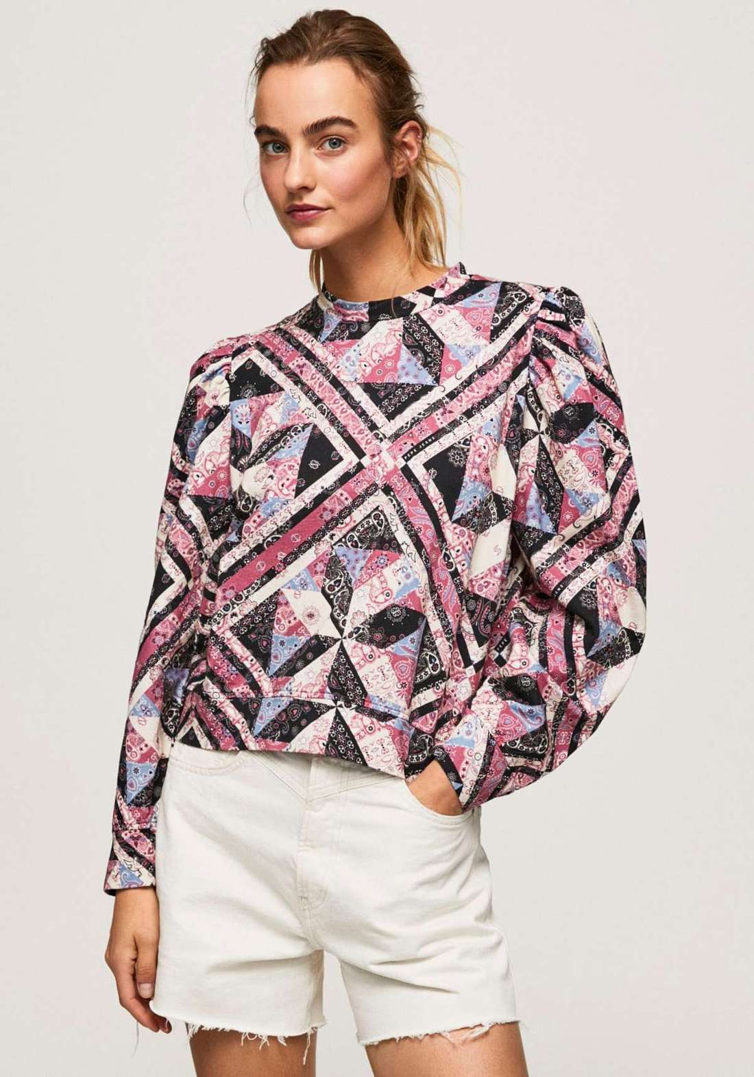 Толстовка со сплошным миксом узоров LEIA