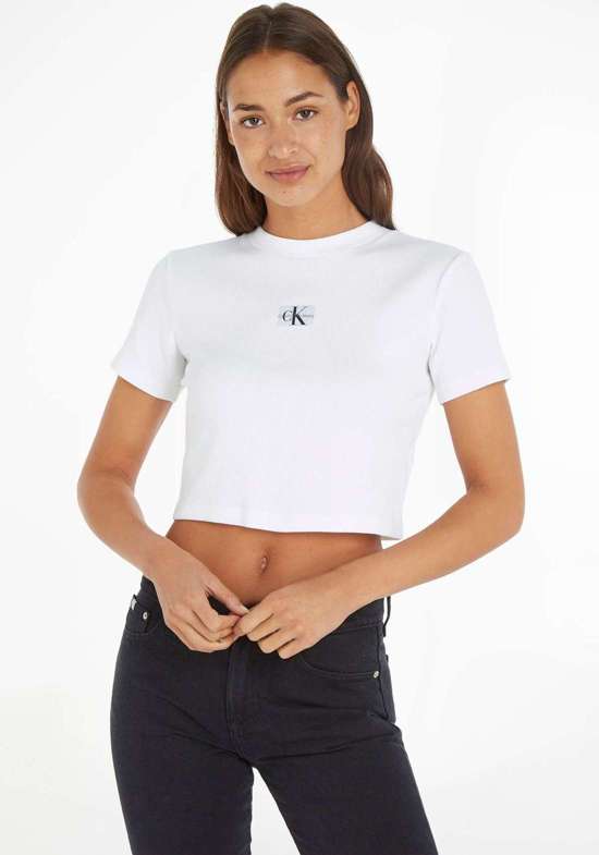 футболка BADGE RIB SHORT SLEEVE TEE
