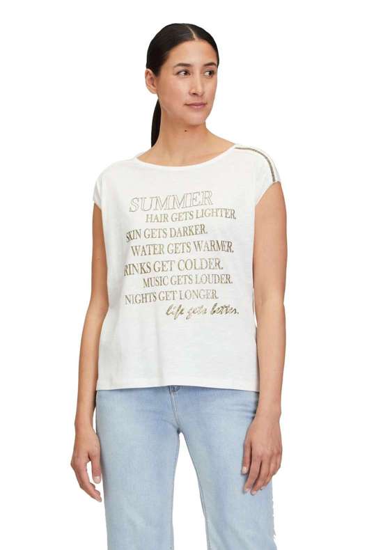 Рубашка с коротким рукавом Rundhals-Shirt mit Placement