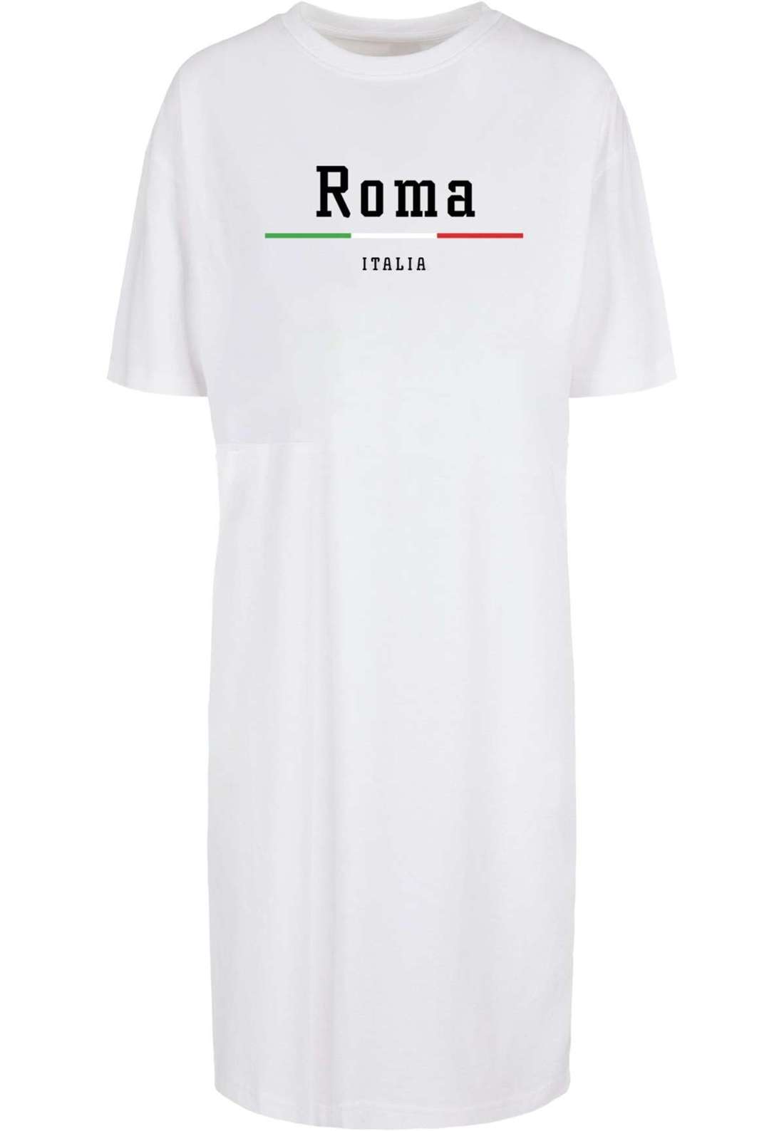 Платье-рубашка Damen Ladies Roma Organic Oversized Slit Tee Dress