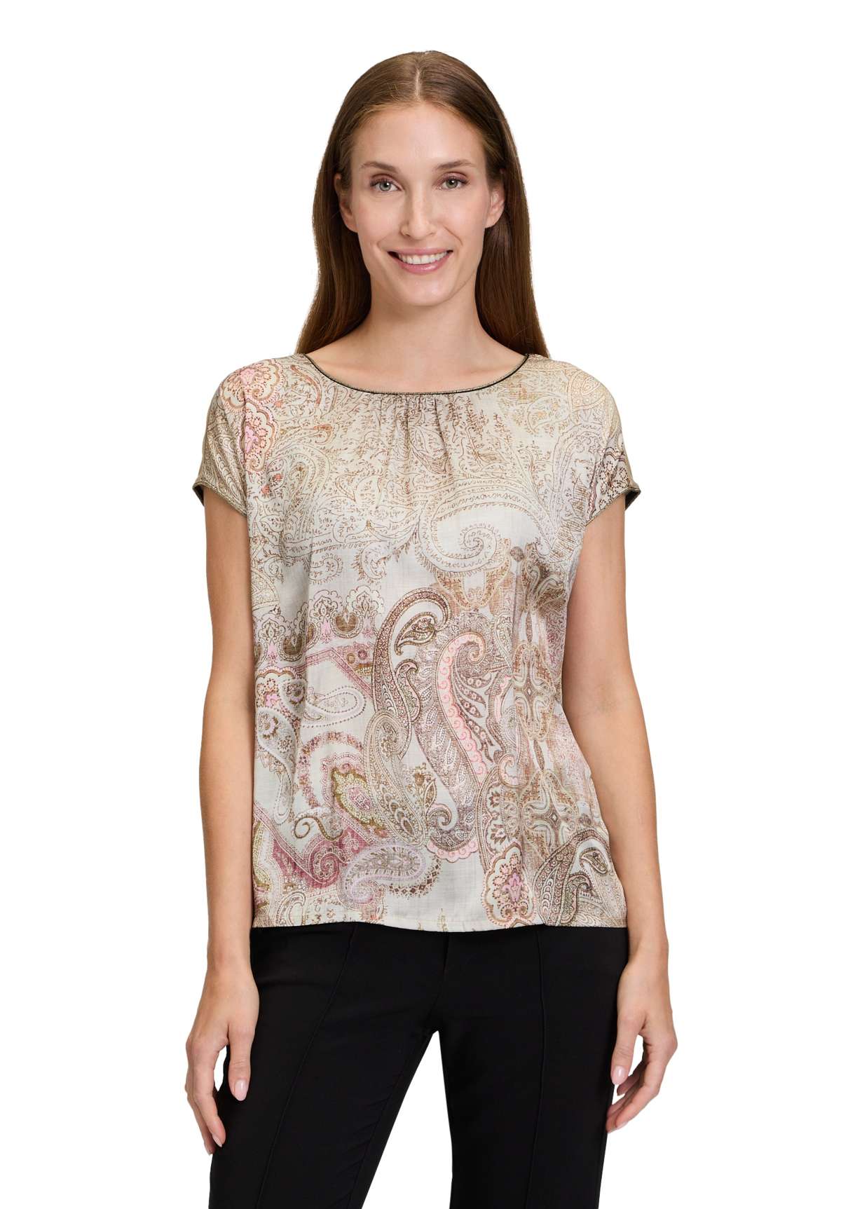 Рубашка с коротким рукавом Blusenshirt mit Print