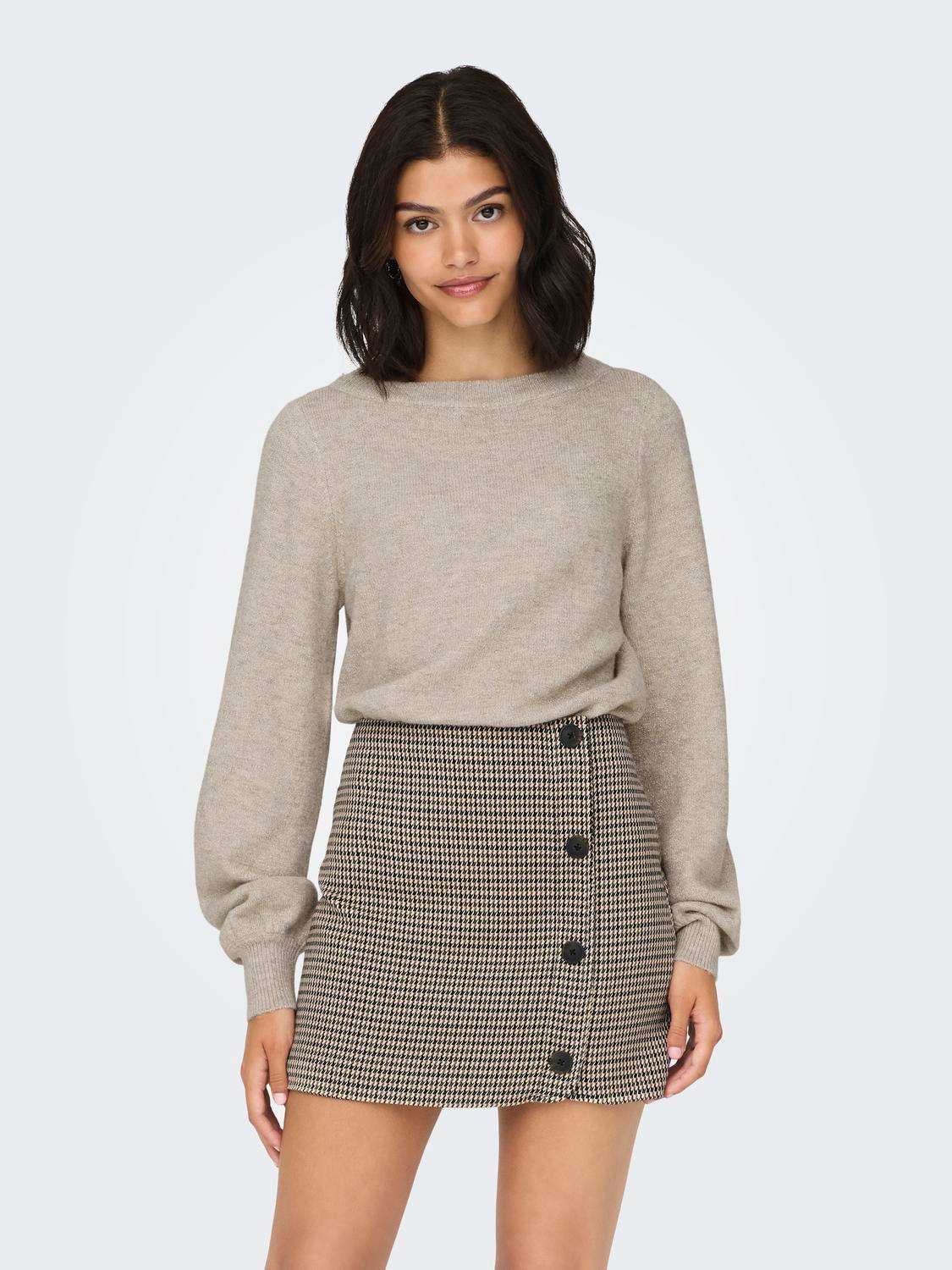 Вязаный свитер с эффектом блесток RUE GLITTER L/S BOAT PULLOVE KNT NOOS