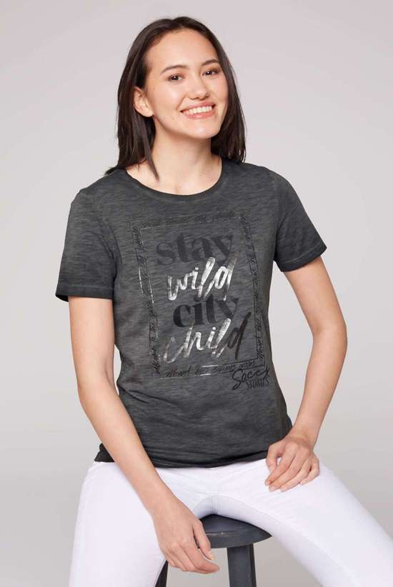 рубашка с круглым вырезом