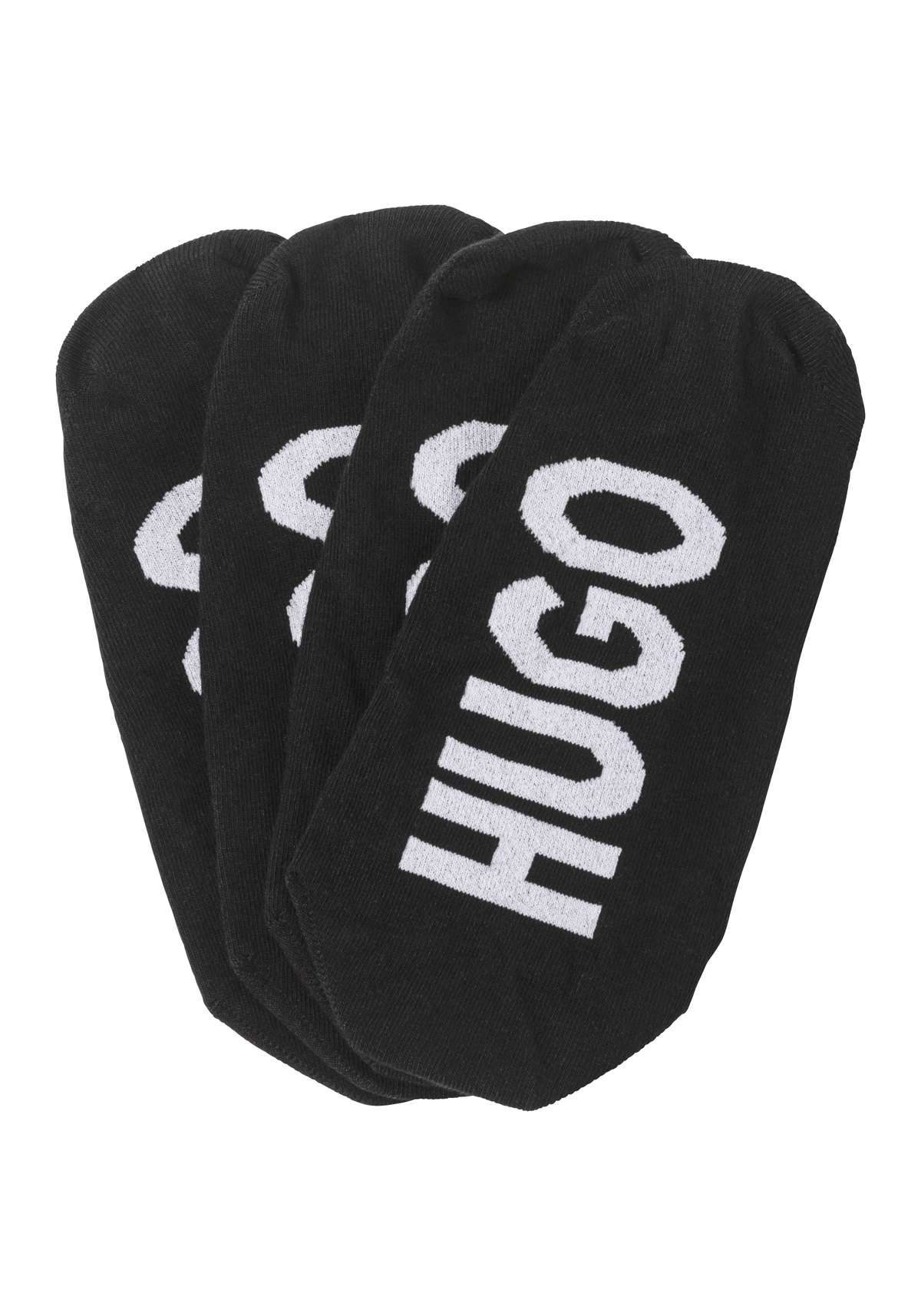 Носки-кроссовки, (упаковка, 2 пары, 2 шт.), с надписью логотипа Hugo под...