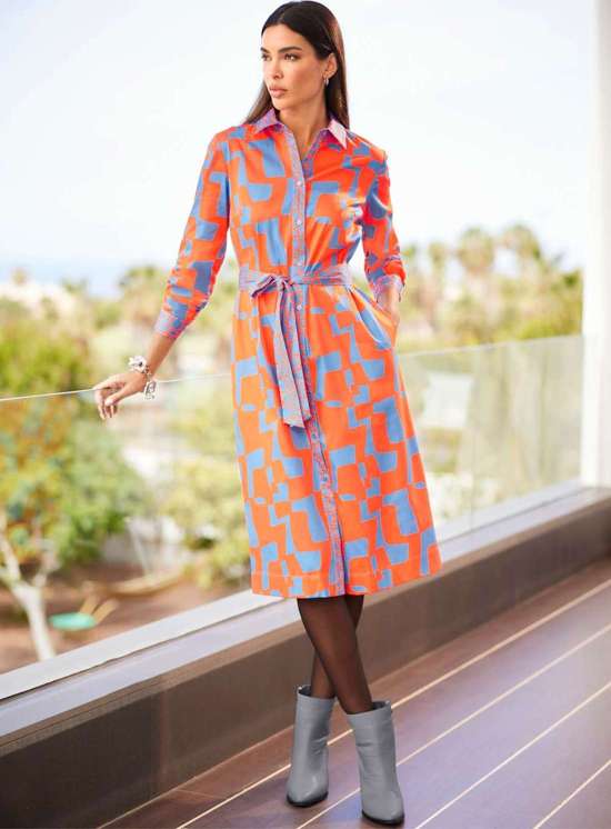 Платье-рубашка Druck-Kleid