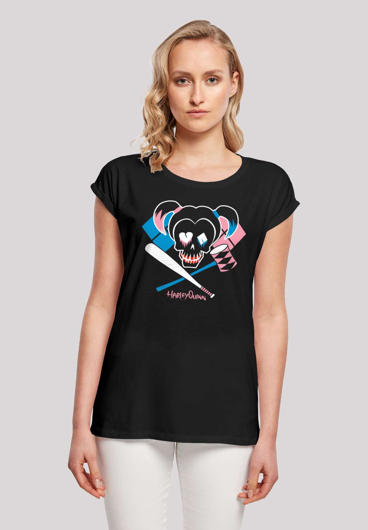 футболка Suicide Squad Harley Quinn Skull Emblem