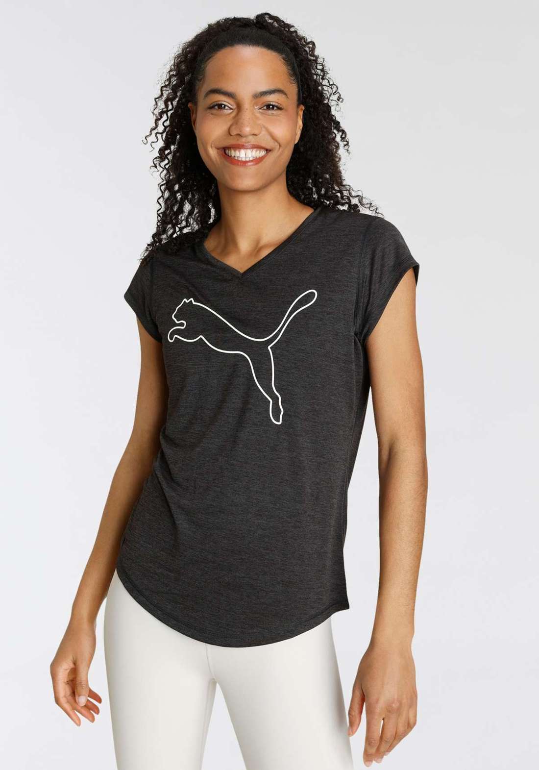 Тренировочная рубашка TRAIN FAVORITE HEATHER CAT TEE