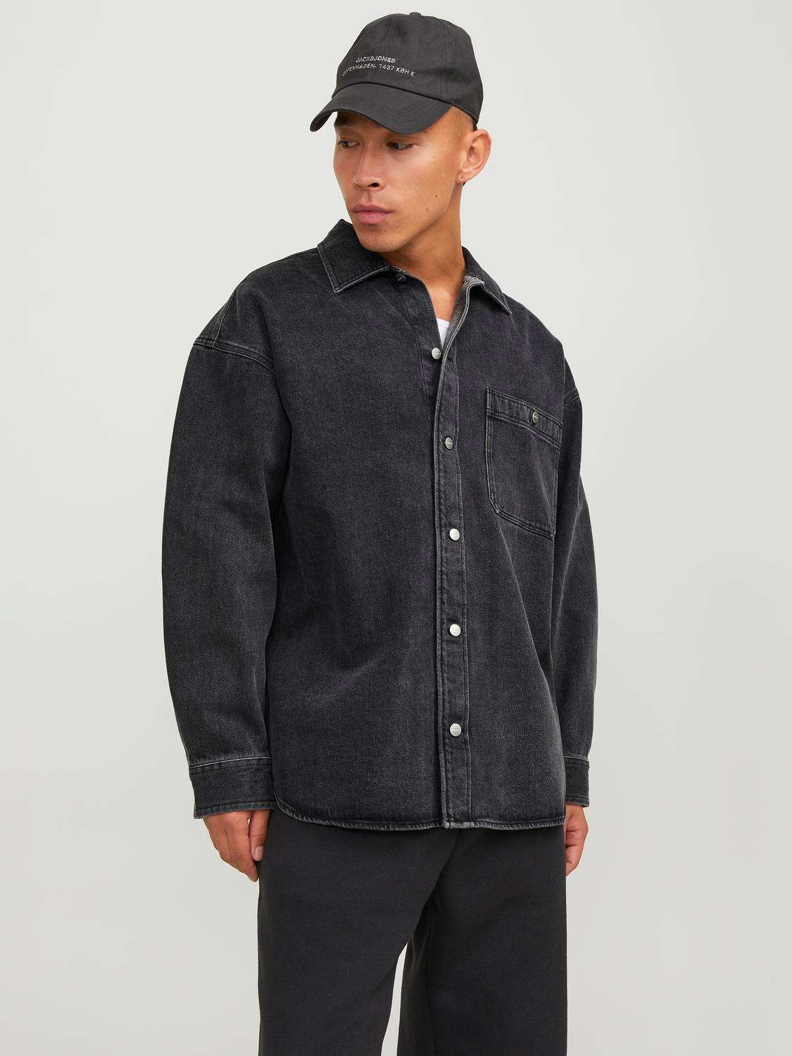 Рубашка с длинным рукавом JORSANTORINI DENIM OVERSHIRT LS SN