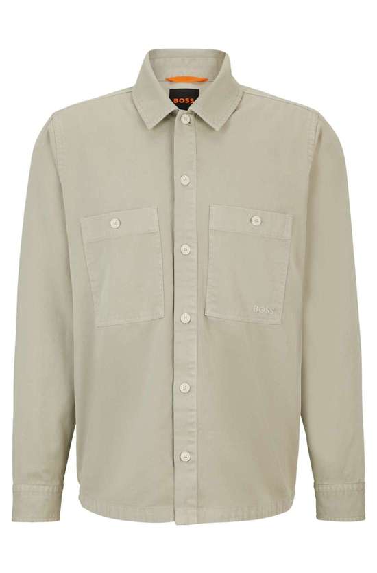 Рубашка с длинными рукавами и вышивкой BOSS Locky_1