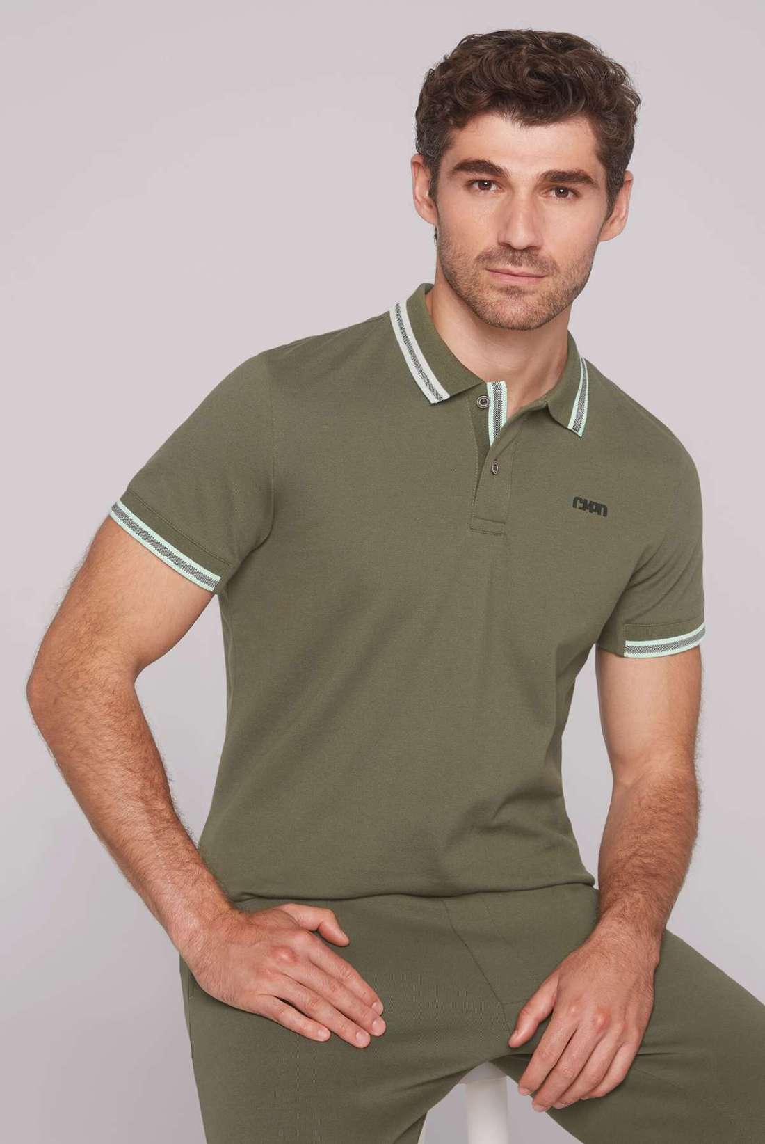 Рубашка-поло из хлопка