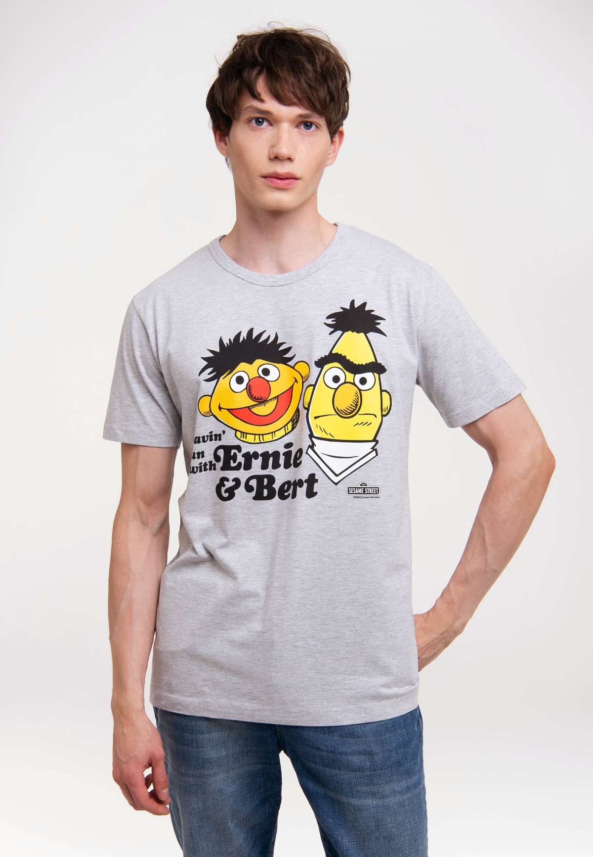 Футболка с ретро-принтом Ernie & Bert - Havin`Fun