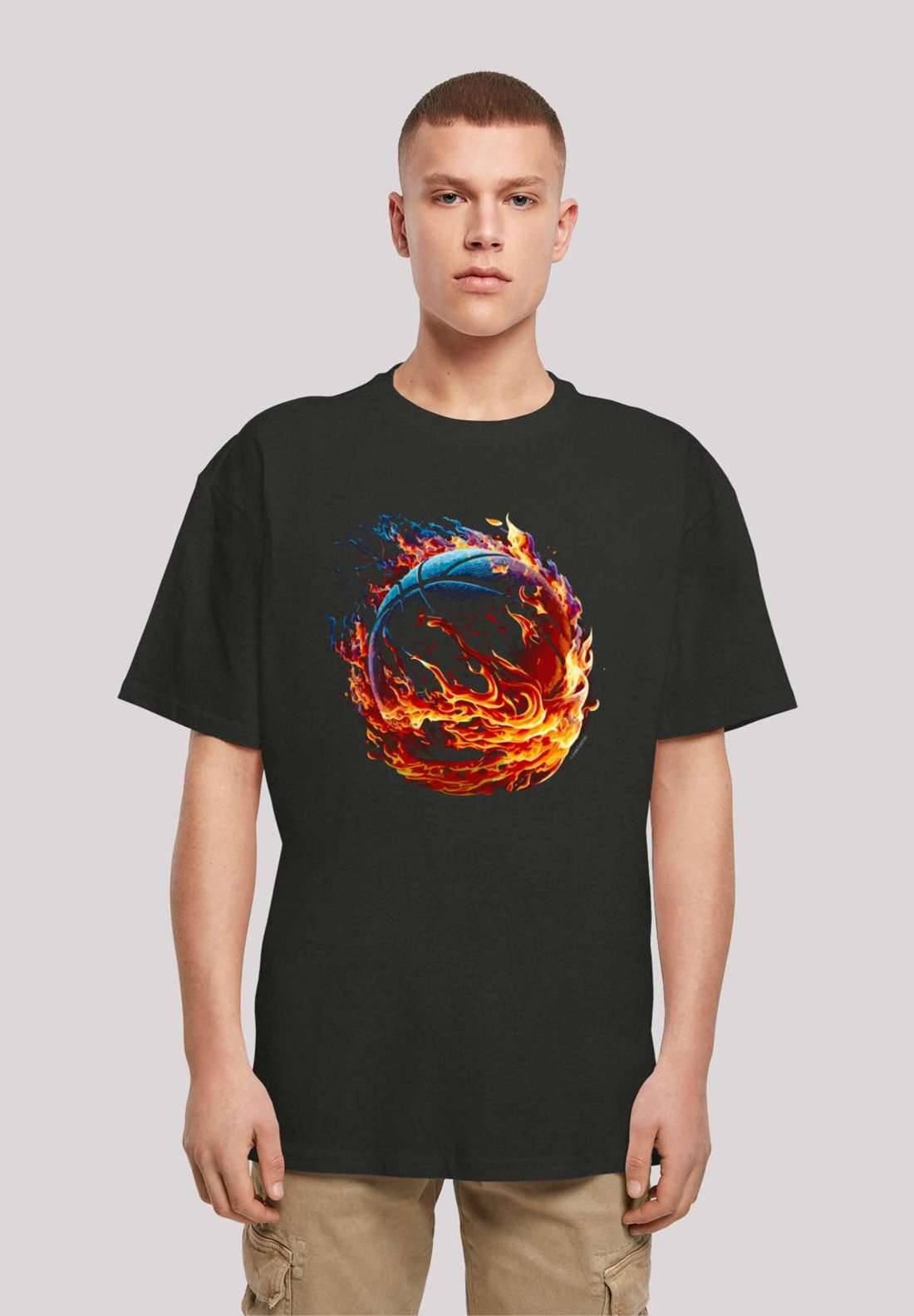 футболка Basketball On Fire Sport OVERSIZE TEE
