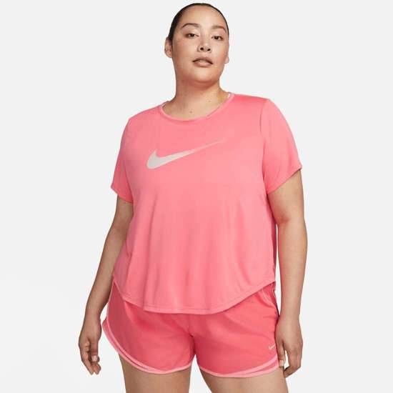 Беговая рубашка One Dri-FIT Swoosh Women`s Short-Sleeved Top (Plus)