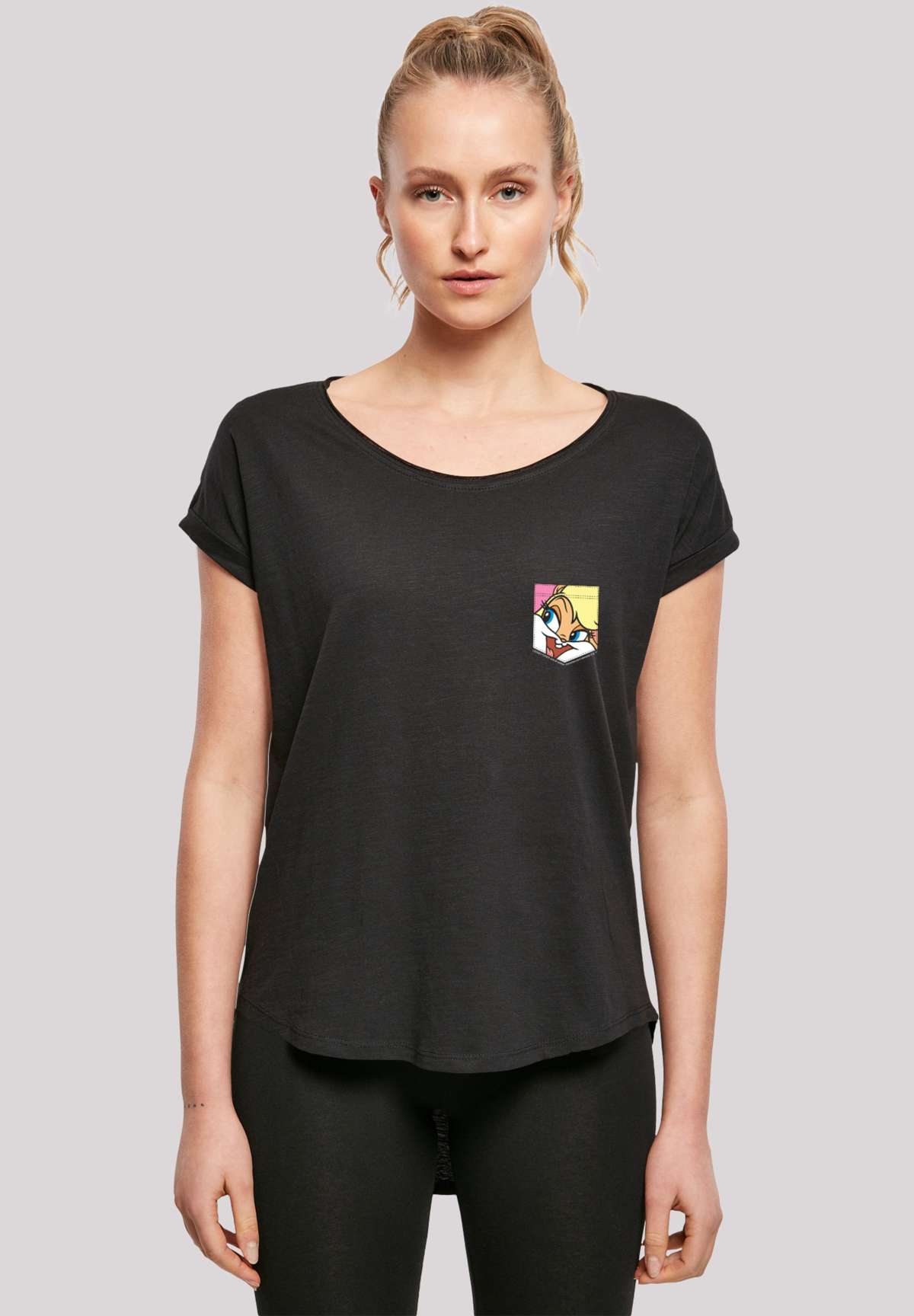 футболка Looney Tunes Lola Bunny Face Faux Pocket