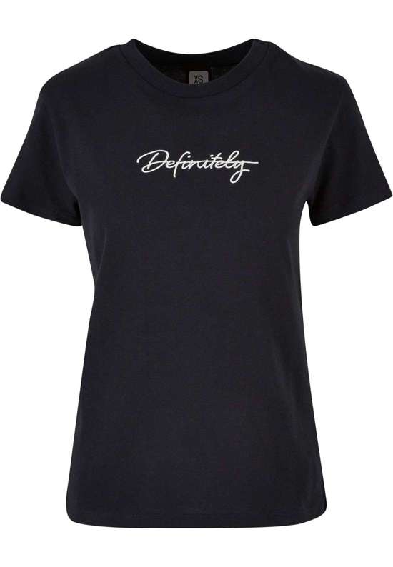 футболка Damen  Handwriting Definitely Embroidery T-Shirt