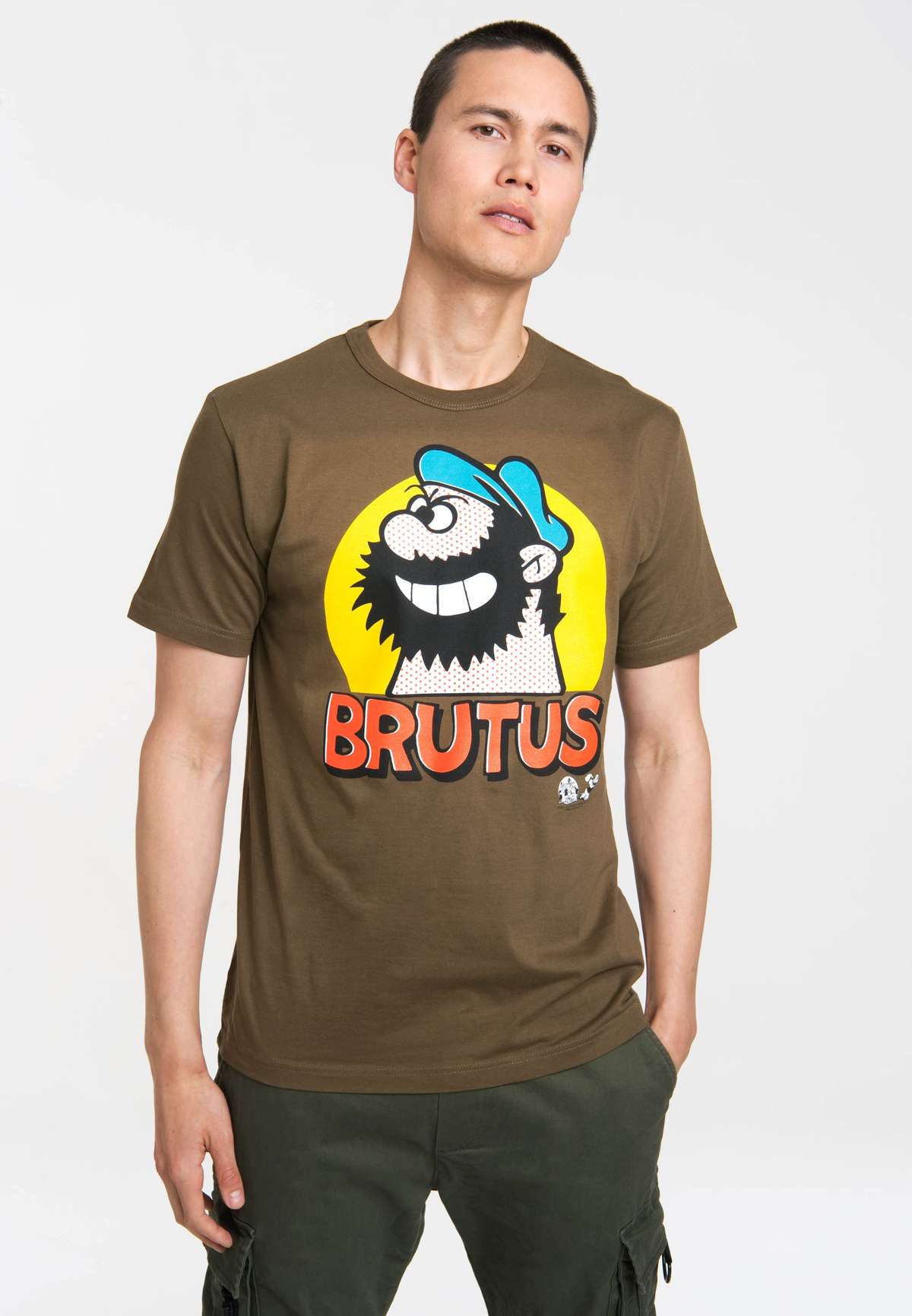 Футболка с культовым принтом Brutus спереди Popeye - Brutus Popart