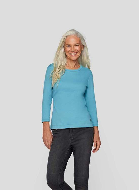 Рубашка с принтом Elegantes 3/4-Arm-Shirt für vielseitige Looks