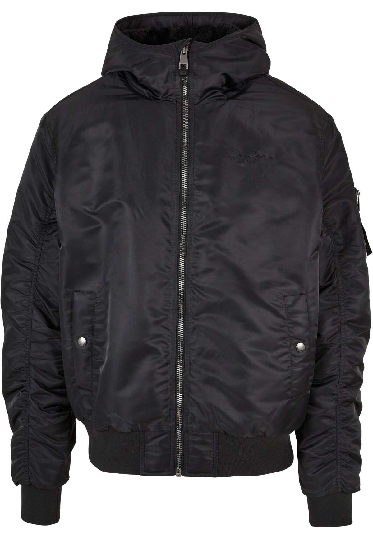 Всепогодная куртка Herren JM224-021-01 Script Logo Hooded Bomberjacket