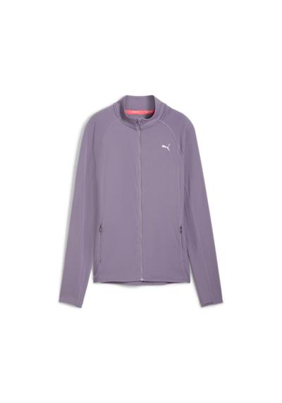 Толстовка Run For Her Geripptes Oberteil mit durchgehendem Reißverschluss