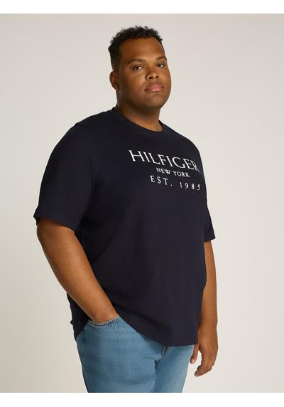 Рубашка с круглым вырезом больших размеров и надписью-логотипом BT-BIG HILFIGER TEE-T