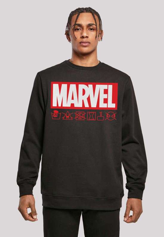 Толстовка с капюшоном Marvel Logo washed Care Waschanleitung