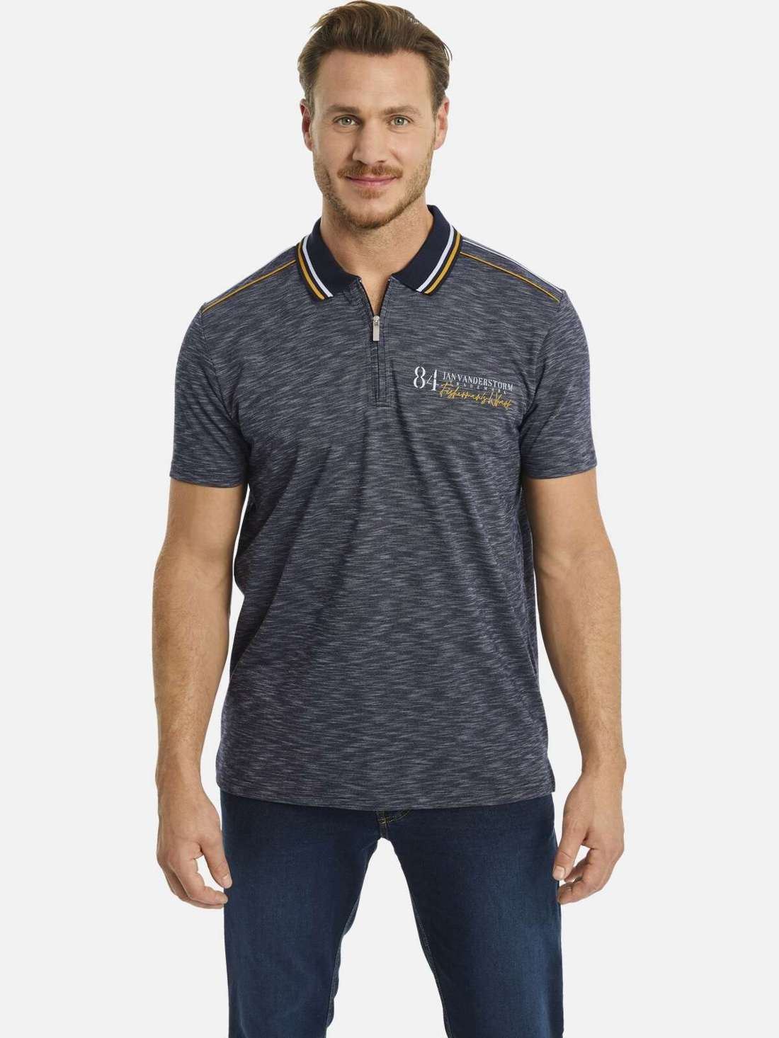 Рубашка-поло с контрастной строчкой Poloshirt IBENHARD