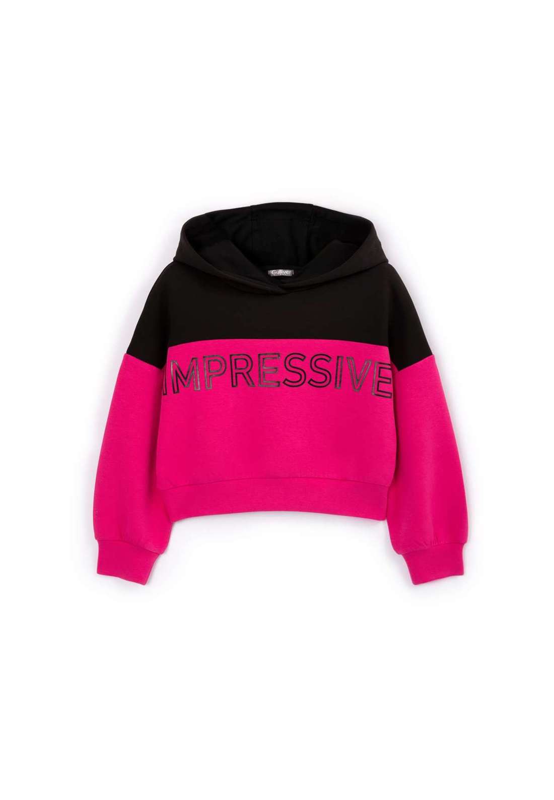 Толстовка с капюшоном, короткая модель