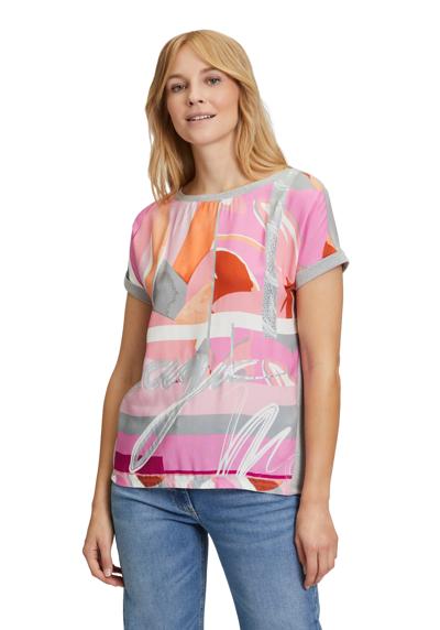 Рубашка с коротким рукавом Blusenshirt mit Aufdruck