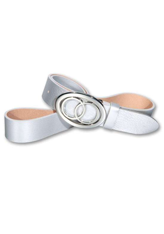 Кожаный ремень элегантного вида с пряжкой.