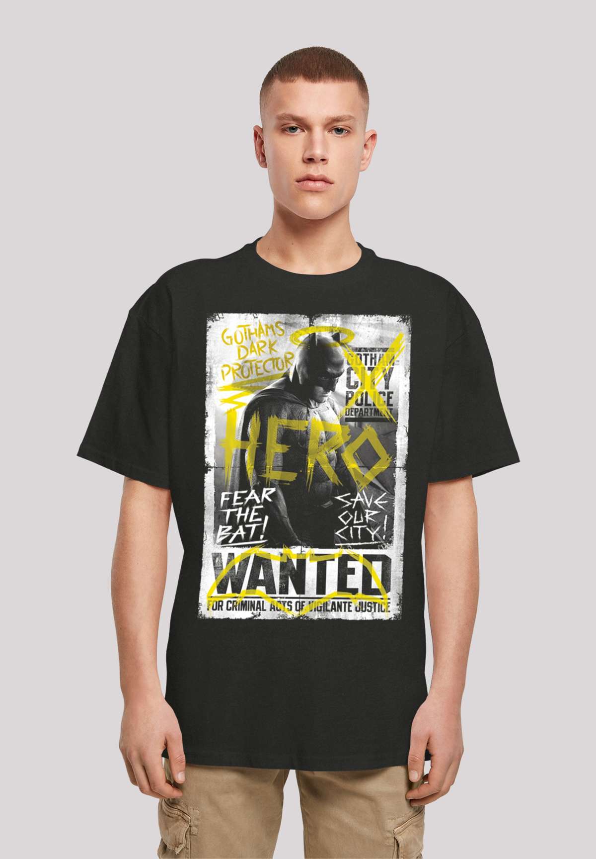 футболка Batman v Superman Superheld Wanted Poster
