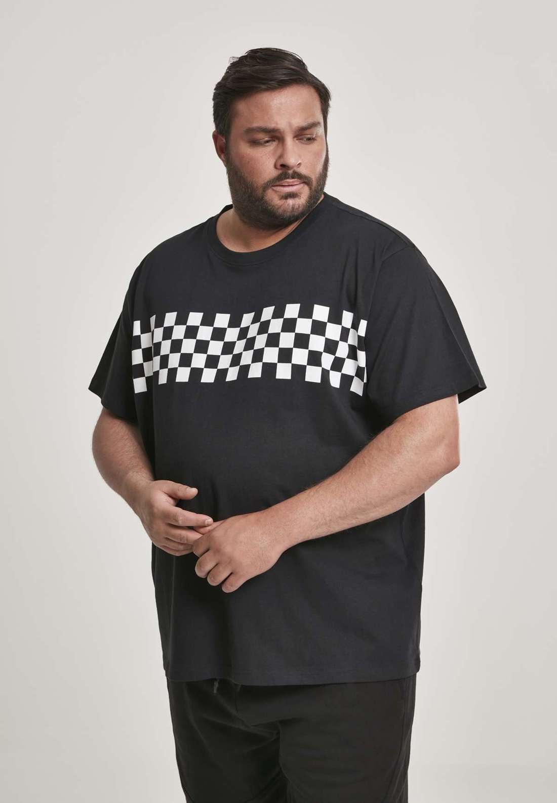 футболка Urban Classics T-Shirt Check Panel Tee