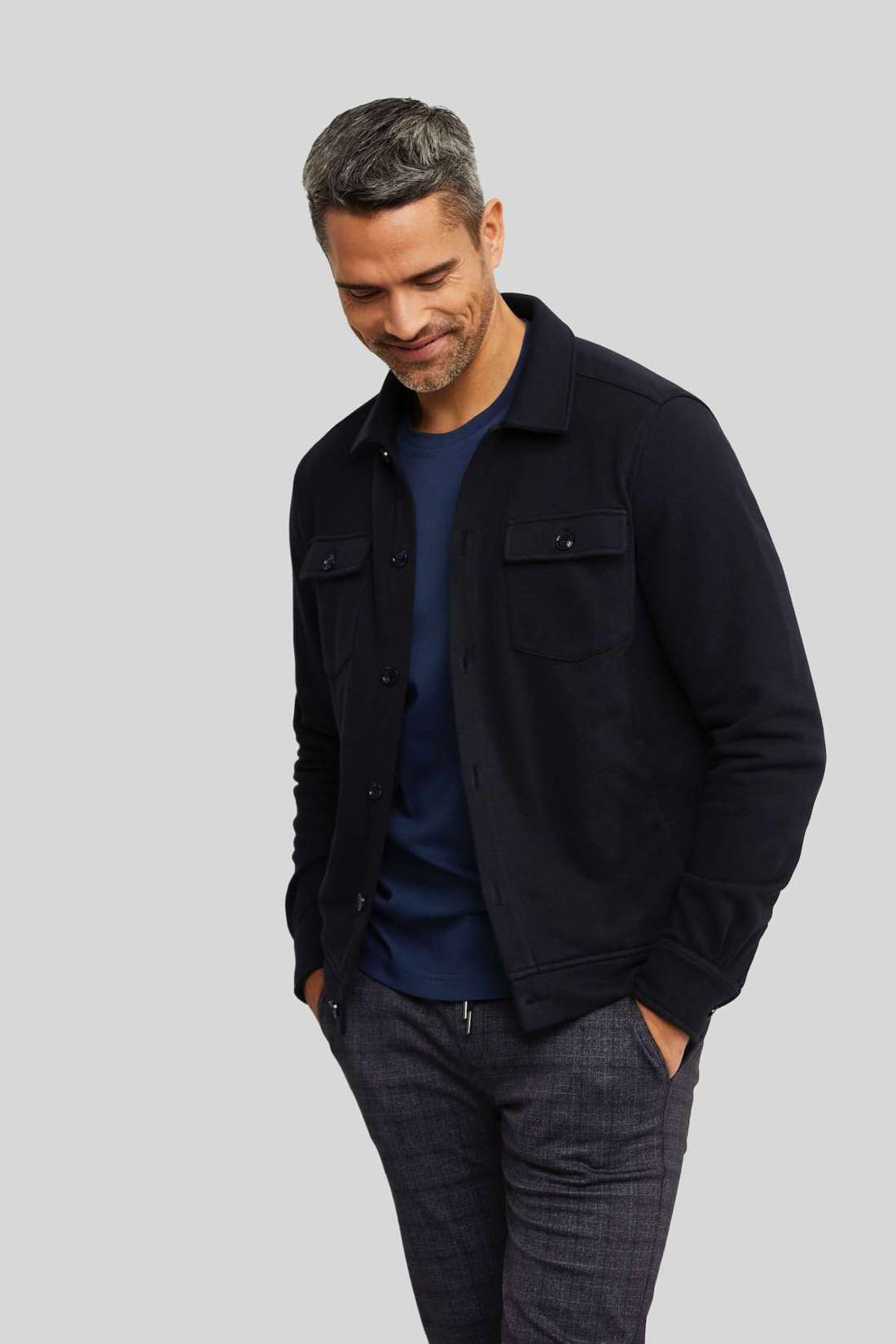 Толстовка в виде рубашки