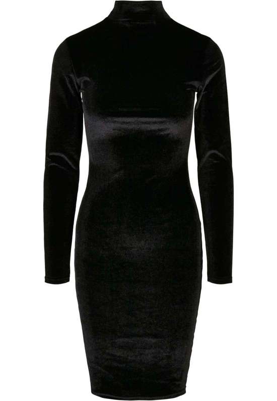 Платье-рубашка Urban Classics Damen Ladies Velvet Turtle Neck Dress