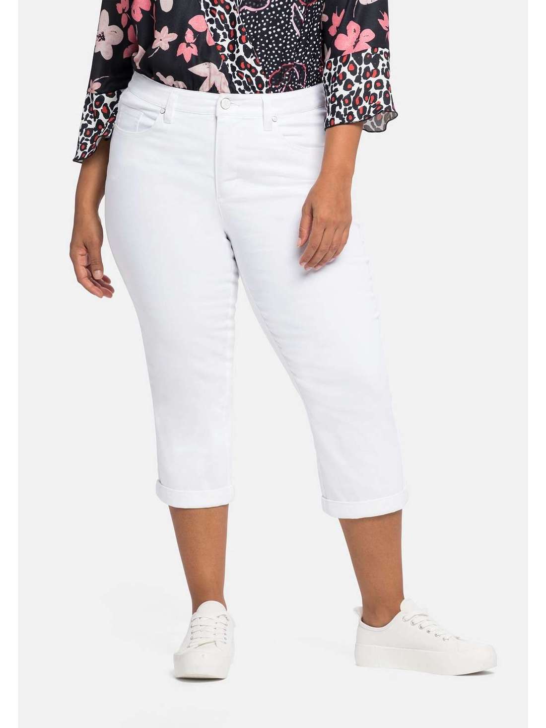 Капри с фиксированными манжетами на ноге Große Größen