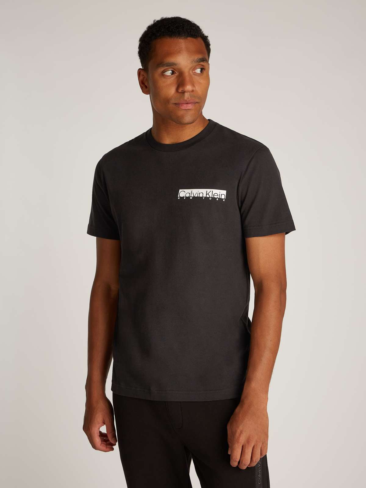 Рубашка с круглым вырезом и принтом логотипа NY CHEST BOX LOGO T-SHIRT