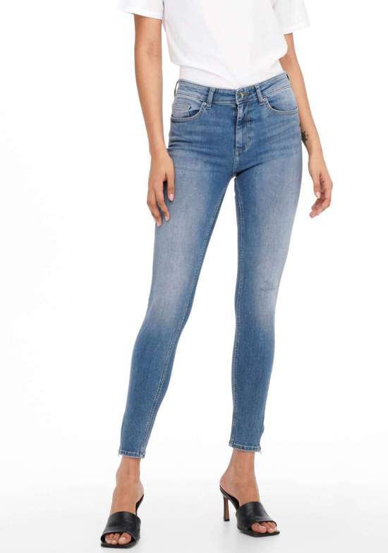 джинсы до щиколотки ONLBLUSH MID SK ANK ZIP DNM