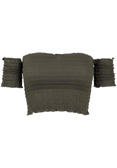 Мышечная рубашка Urban Classics Damen Ladies Cropped Cold Shoulder Smoke Top