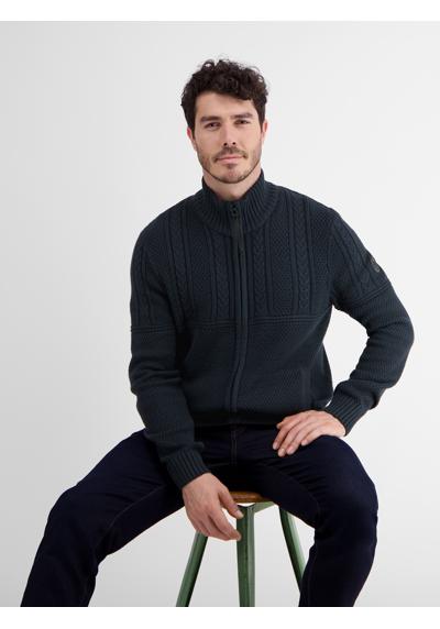 Кардиган LERROS Strickjacke, Strickmuster-Mix