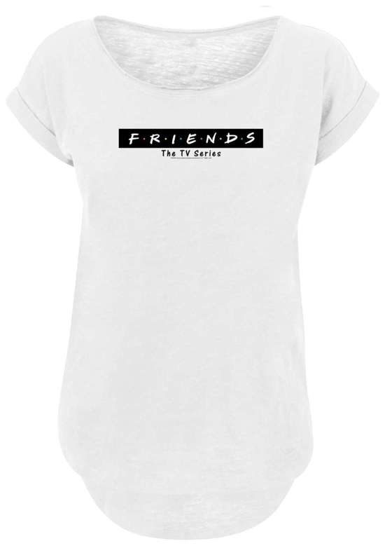 Рубашка с коротким рукавом Damen Friends Logo Block with Ladies Long Slub Tee