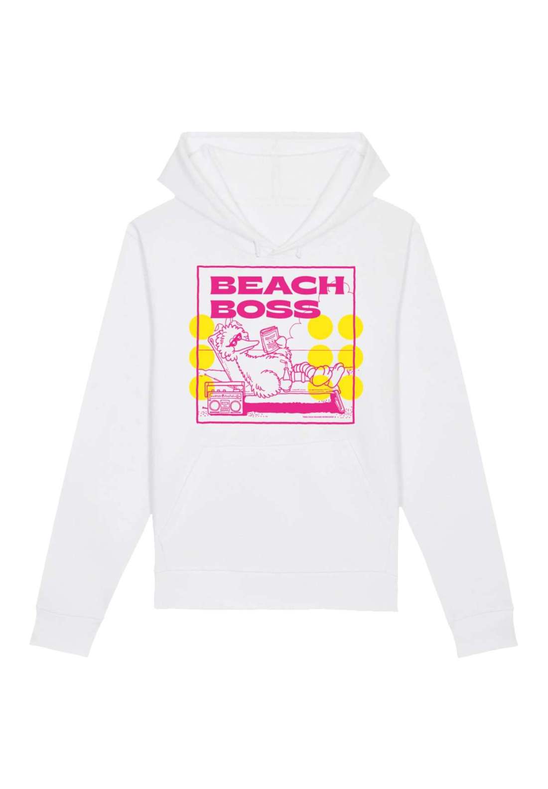 Толстовка с капюшоном Sesamstraße Bibo Beach Boss