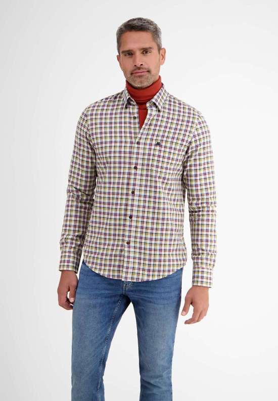 Рубашка с длинным рукавом LERROS Langarmhemd mit Herringbone-Karo
