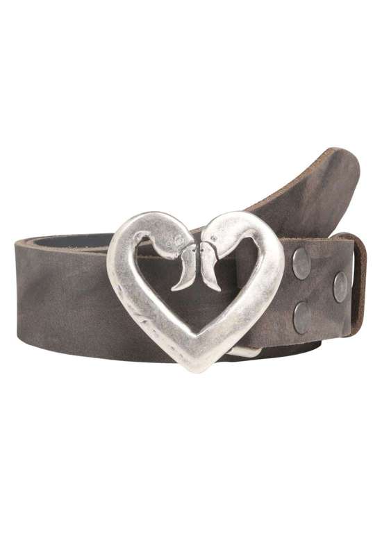 Кожаный ремень в винтажном стиле.