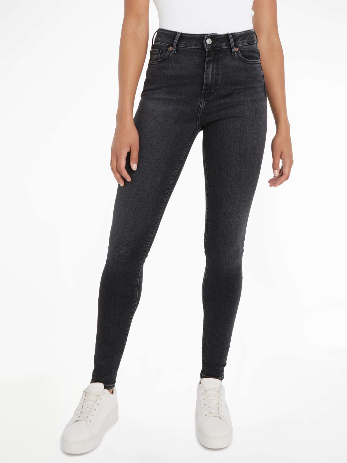 Джинсы скинни с логотипом Tommy Hilfiger HARLEM U SKINNY HW CAL