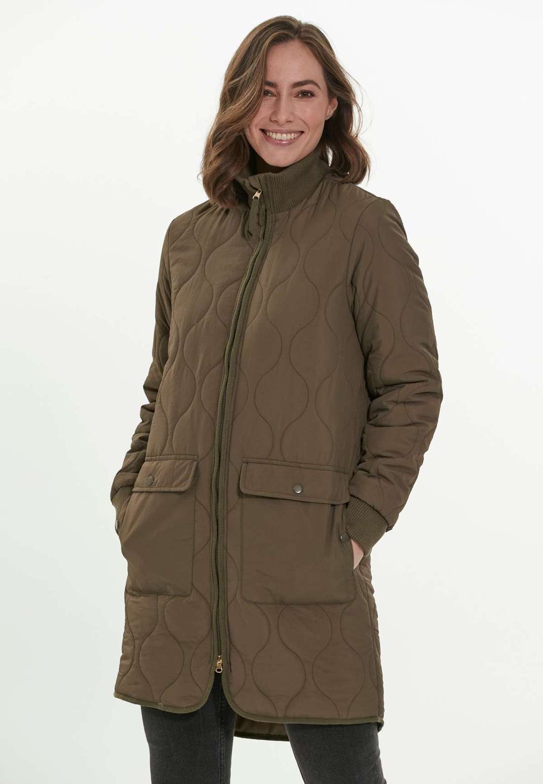 Стеганое пальто стеганого дизайна Eilish