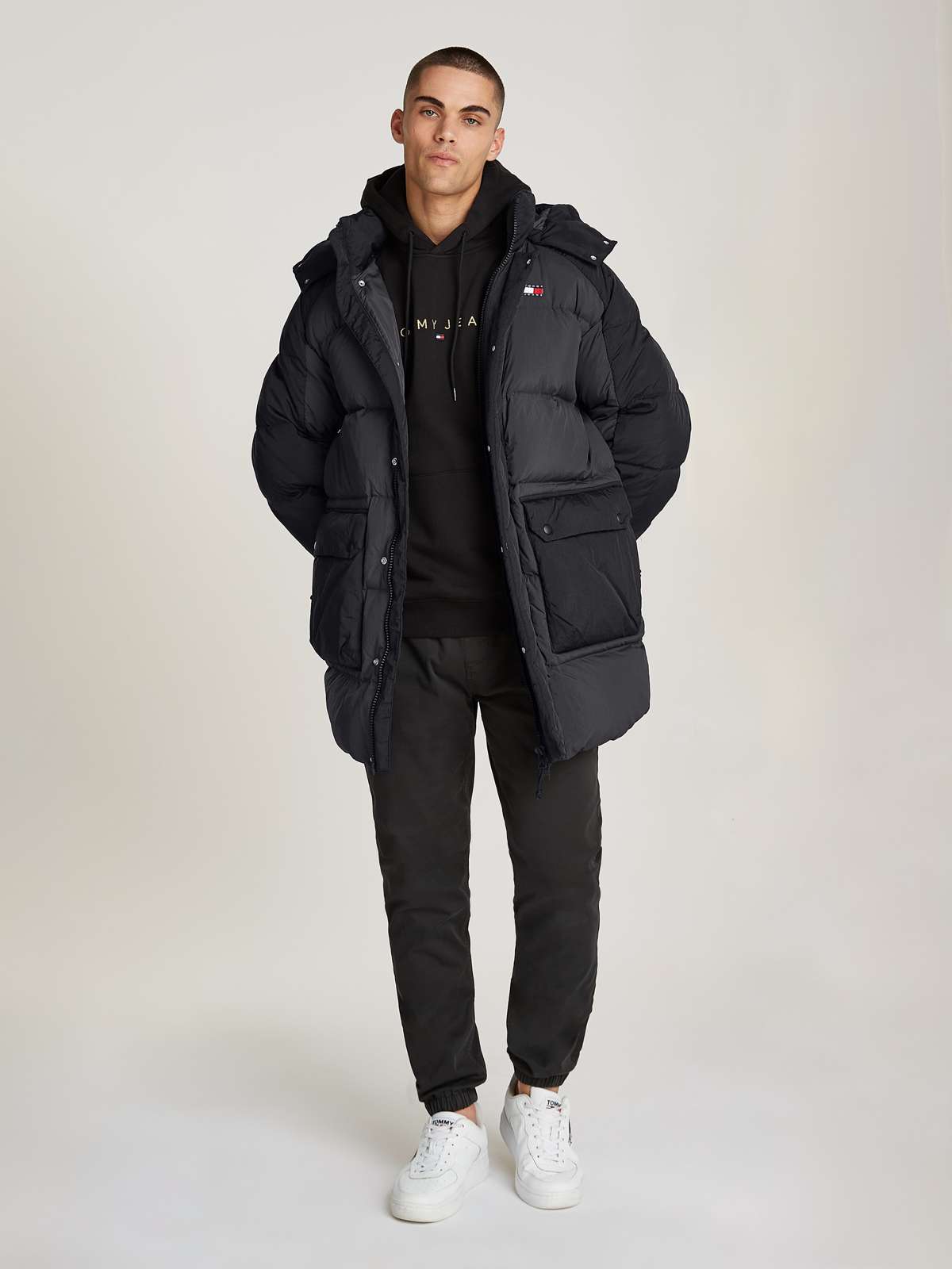 стеганое пальто TJM TWO TONE PARKA